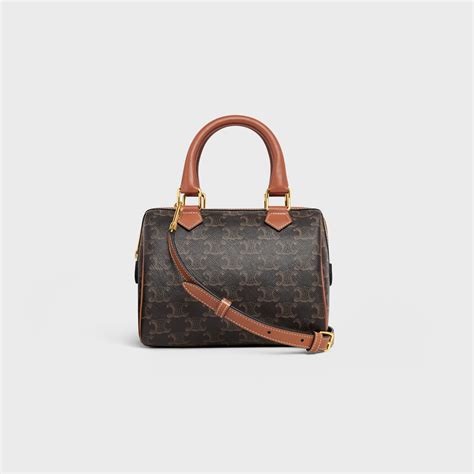 celine small boston|SMALL BOSTON IN TRIOMPHE CANVAS AND CALFSKIN.